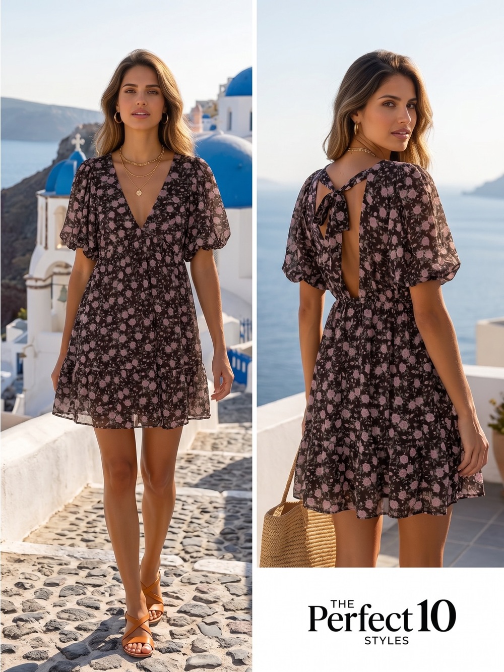 Open Back Summer Mini Dress Size Medium NWT by Baevely